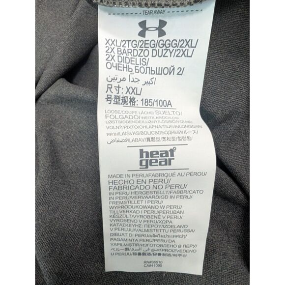 NWT Under Armour Polo Mens Size XXL 2X 2XL Grey Golf Shirt Heat Gear - Picture 7 of 7
